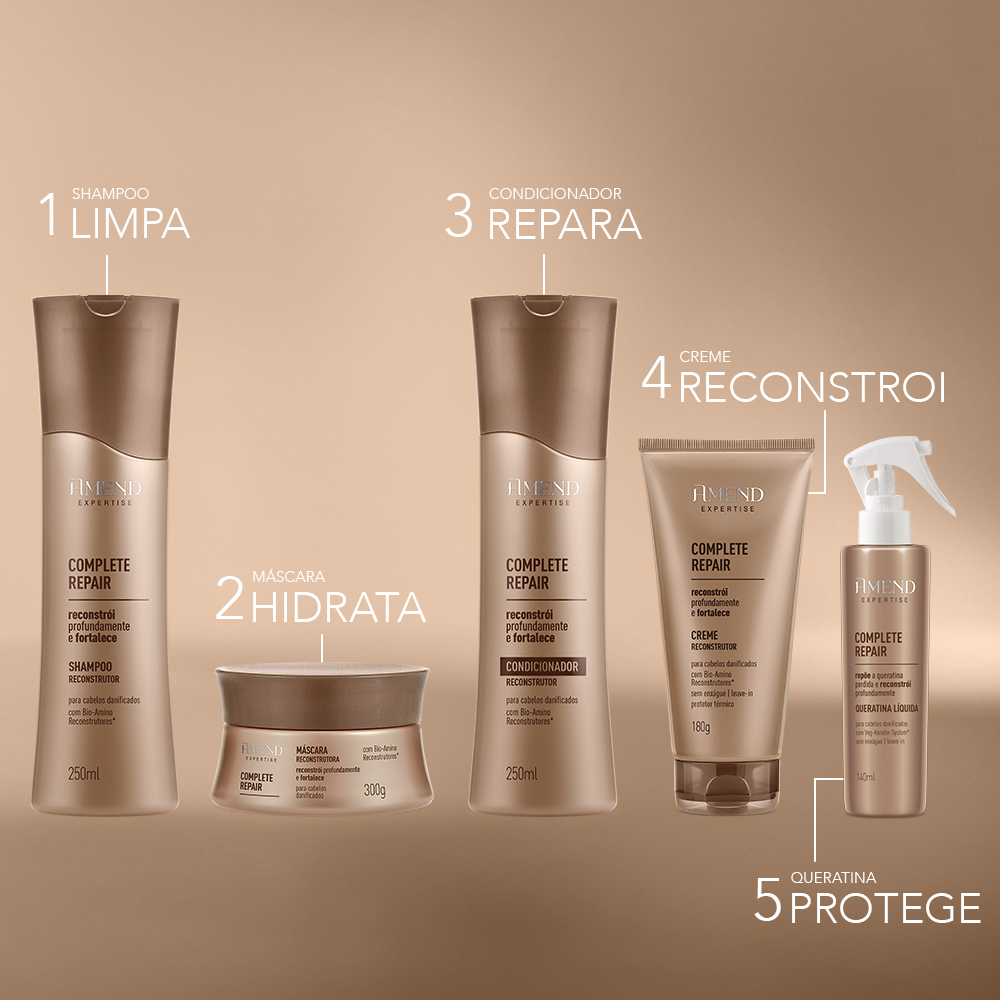 Shampoo Reconstrutor Amend Expertise Complete Repair 250ml image number 5